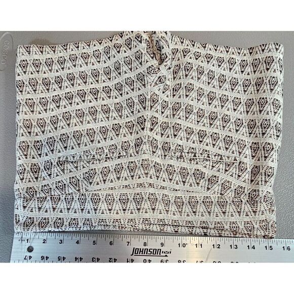 Ann Taylor LOFT Womens 00 Metallic Bronze Geometric Boho The Riviera Shorts - Picture 7 of 12